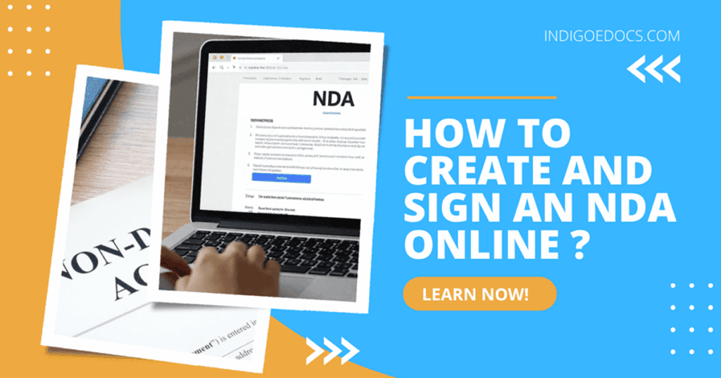 A laptop reviewing NDA online