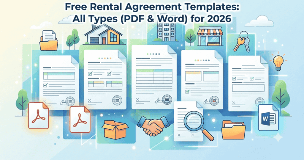 Free Rental Agreement Templates infographic