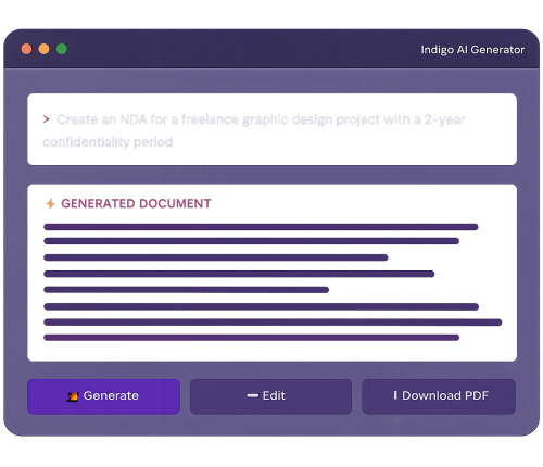 How IndigoEDocs AI Legal Document Generator Works